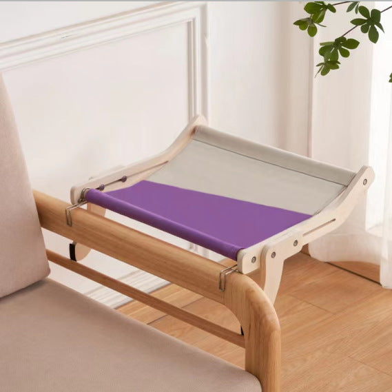 Cat Bed Hanging Bed Balcony Window Glass Wood - Rokkaku 18 online shop