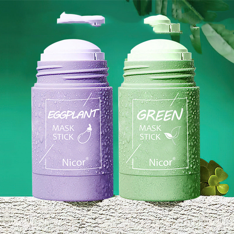 Cleansing Green Tea Mask Clay Stick Oil Control Anti-Acne Whitening Seaweed Mask Skin Care - Rokkaku 18 online shop