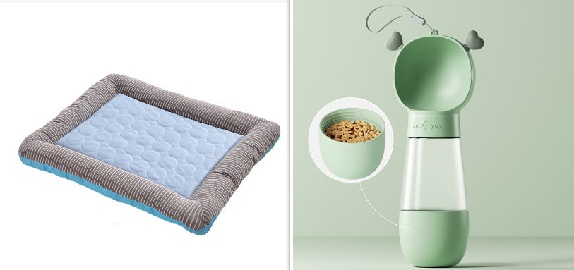 Pet Cooling Pad Bed For Dogs Cats Puppy Kitten Cool Mat Pet Blanket Ice Silk Material Soft For Summer Sleeping  Blue Breathable - Rokkaku 18 online shop