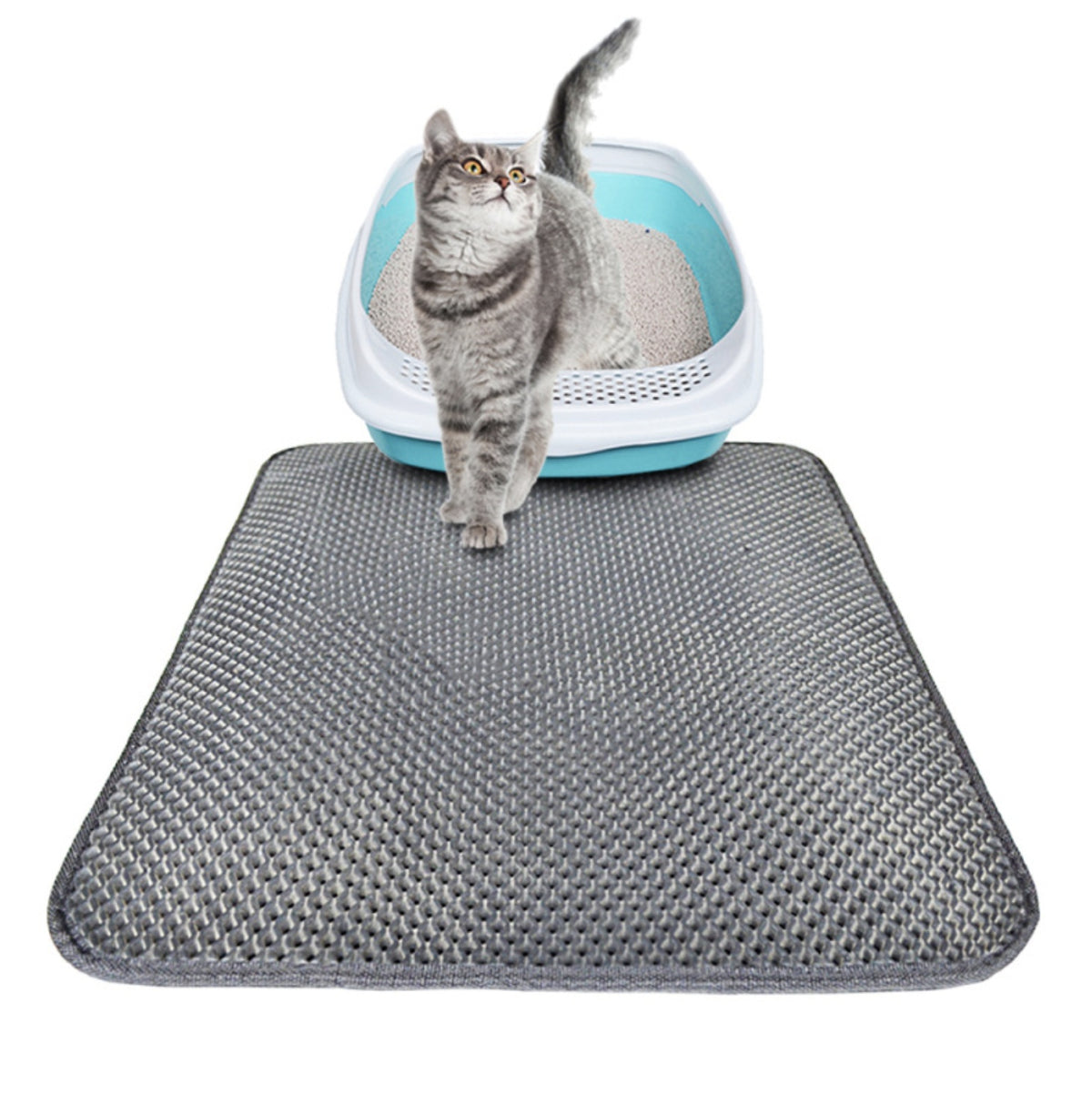 Double Layer Litter Cat Bed Pads Pet Cat Litter Mat Trapping Pets Litter Box Mat Pet Product Bed For Cats House Clean Mat - Rokkaku 18 online shop