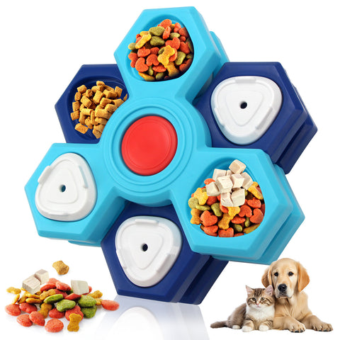 4 Layers Slow Feeder Puzzle Dog Bowls Assemble Slow Eating Bowl For Dogs Non-slip Interactive Dog Puzzle Game Slow Bowl Pet Products