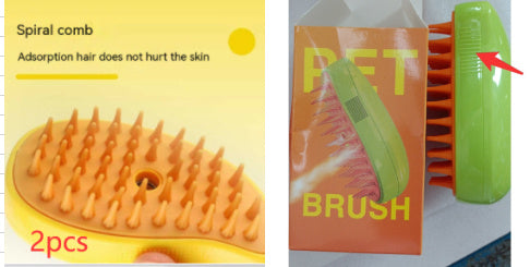 3 In 1 Cat Steam Brush Steamy Dog Brush Electric Spray Cat Hair Brushes For Massage Pet Grooming Comb Hair Removal Combs - Rokkaku 18 online shop