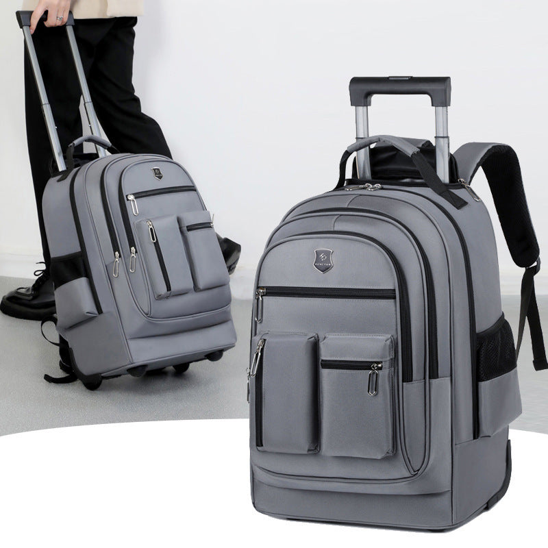 Trolley Backpack Ultra-light Trolley Bag Large Capacity Single-directional Wheel - Rokkaku 18 online shop
