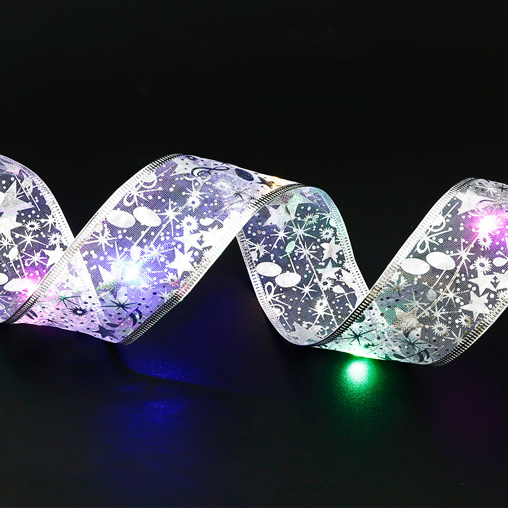 Fairy Lights String Christmas Ribbon Bow Tie - Rokkaku 18 online shop