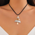 Christmas Tree Necklace And Earrings Fashion Pendant Necklace Suit Xmas Tree Earrings And Necklace New Year Jewelry - Rokkaku 18 online shop