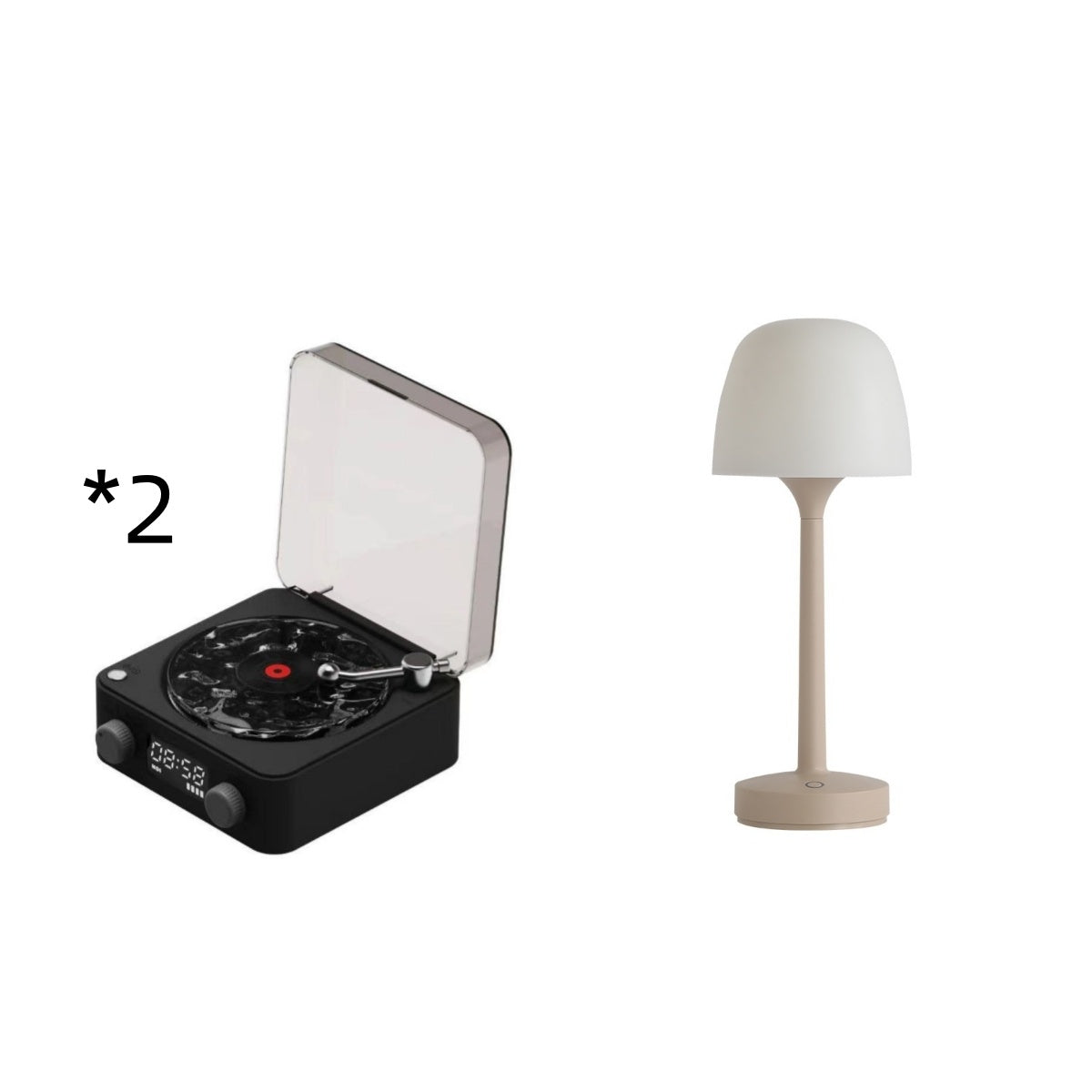 Retro Turntable Speaker Wireless Bluetooth-compatible 5.0 Vinyl Record Player Stereo Sound With White Noise RGB Projection Lamp Effect - Rokkaku 18 online shop