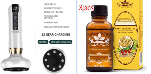 Electric Vacuum Cupping Massager For Body Anti-Cellulite Suction Cup Gua Sha Massage Body Cups Guasha Fat Burning Slimming Jars - Rokkaku 18 online shop