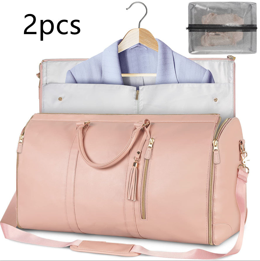 Large Capacity Travel Duffle Bag Women's Handbag Folding Suit Bag Waterproof Clothes Totes - Rokkaku 18 online shop