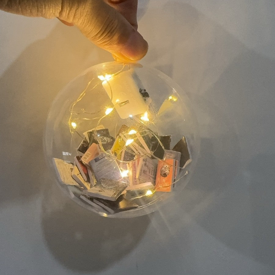 Christmas Decorations Christmas Ball Pendants Full Of Books - Rokkaku 18 online shop