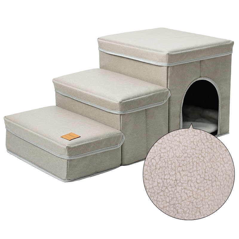 Cat Kennel Cage Multifunctional Dog Stairs Upper Bed Sofa Puppy Climbing Pet Supplies - Rokkaku 18 online shop