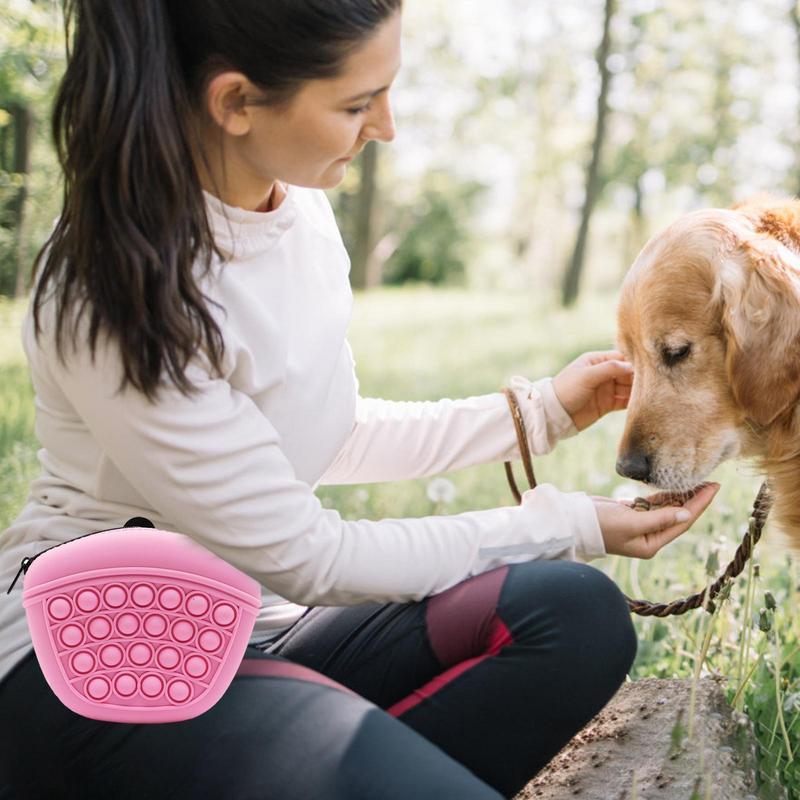 Bag Silicone Feed Dogs Treat Pouch Pet Training Bag Bundle Pocket Waist Pack Pet Portable Dog Training Waist Bag Treat Snack Bait Dogs Soft Washable Outdoor Feed Storage Pouch Food Reward Silica Bags - Rokkaku 18 online shop
