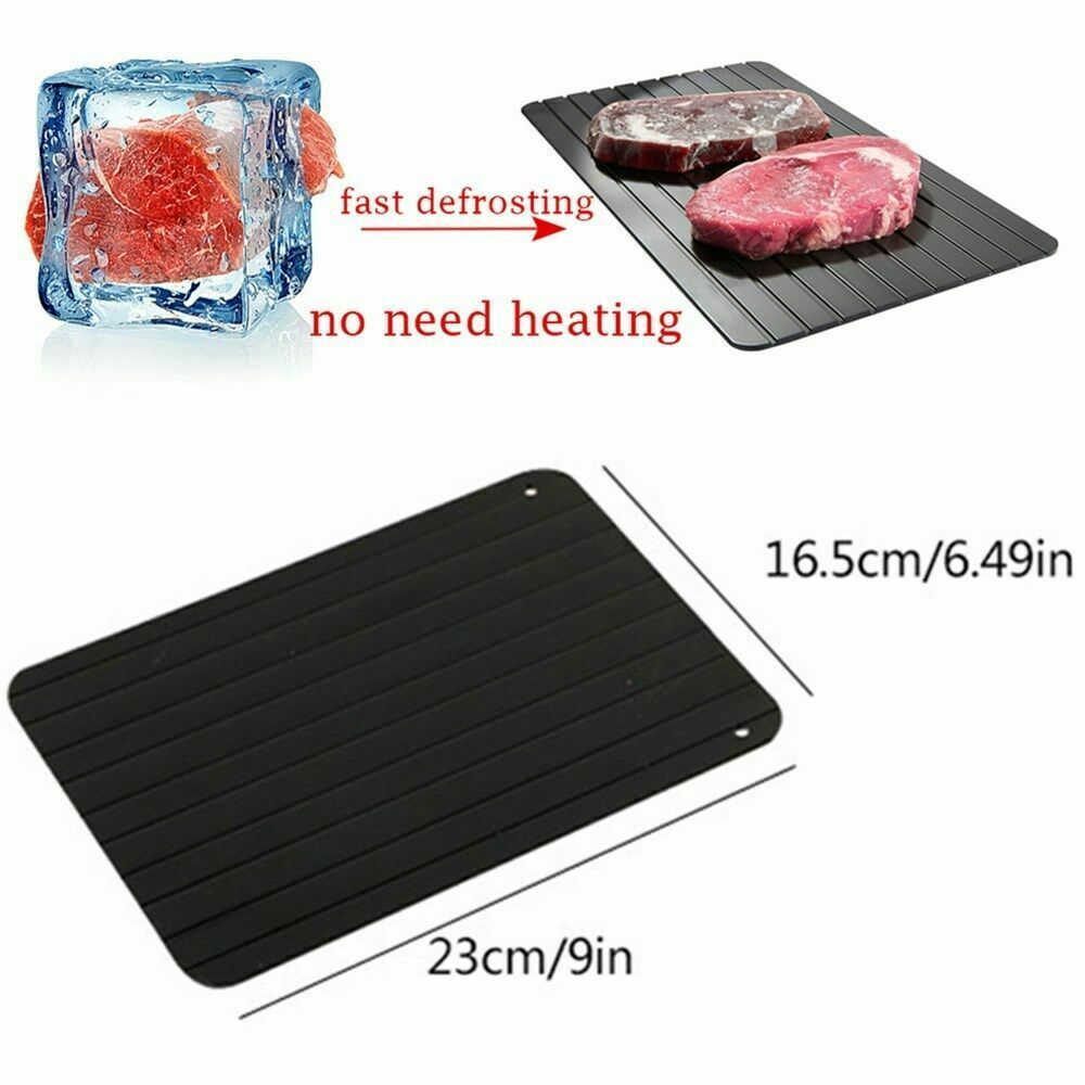 Fast Defrost Tray Fast Thaw Frozen Food Meat Fruit Quick Defrosting Plate Board Defrost Tray Thaw Master Kitchen Gadgets - Rokkaku 18 online shop