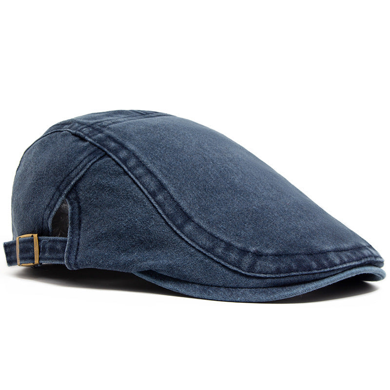 Retro Washed Denim Hat Cowboy Beret Fashion Casual Baseball Cap - Rokkaku 18 online shop