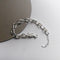 S925 Sterling Silver Hollow Thick Chain Street Style Bracelet