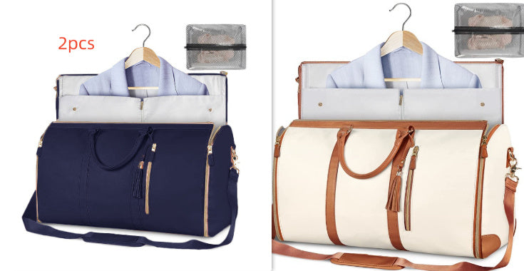 Large Capacity Travel Duffle Bag Women's Handbag Folding Suit Bag Waterproof Clothes Totes - Rokkaku 18 online shop