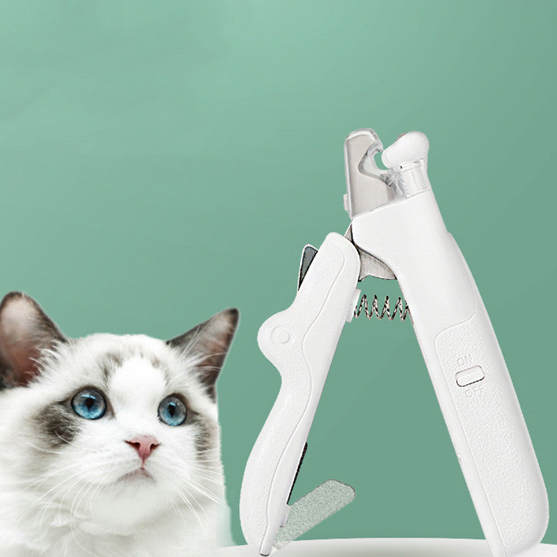 Pet Nail Clippers With LED Light Dogs Cat Nail Scissors Professional Trimmer Tool Care Grooming Supplies - Rokkaku 18 online shop