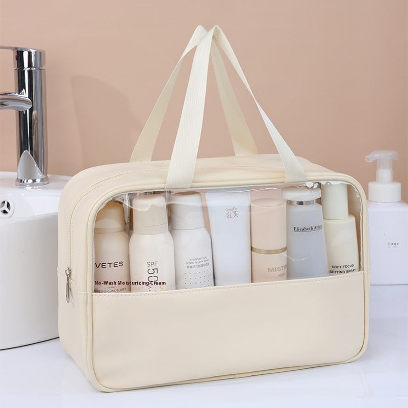 Large Capacity Cosmetic Bag Women's Transparent - Rokkaku 18 online shop