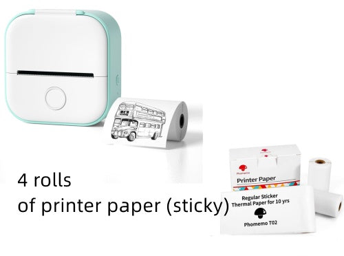 Portable Mini Thermal Label Printer Home Photo Printer Student Wrong Question Printer Bluetooth-compatible Mini Label Printer Price Tag - Rokkaku 18 online shop