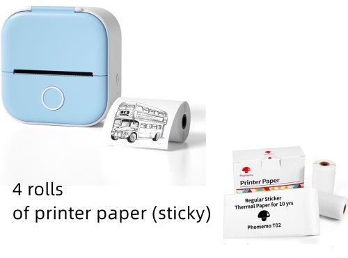 Portable Mini Thermal Label Printer Home Photo Printer Student Wrong Question Printer Bluetooth-compatible Mini Label Printer Price Tag - Rokkaku 18 online shop