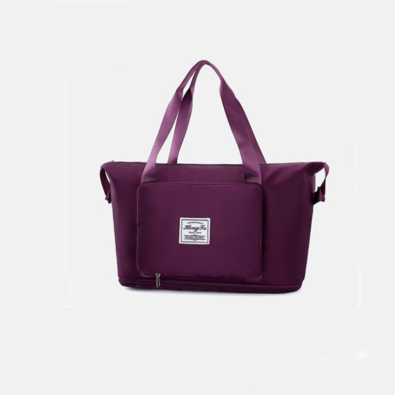 Foldable Storage Travel Bag Waterproof Large Capacity Gym Fitness Bag Weekender Overnight For Women - Rokkaku 18 online shop