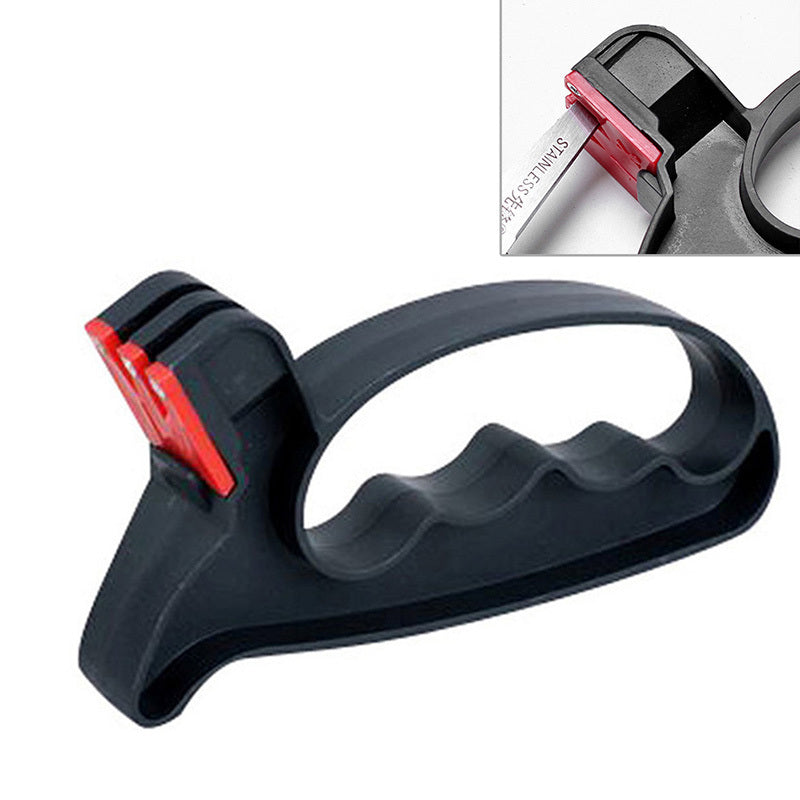 Knife Sharpener Handheld Scissor Blade Sharpening Convenient Kitchen Tools Grindstone 2 In 1 Kitchen Gadgets - Rokkaku 18 online shop