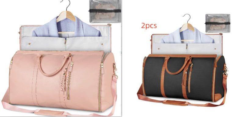 Large Capacity Travel Duffle Bag Women's Handbag Folding Suit Bag Waterproof Clothes Totes - Rokkaku 18 online shop