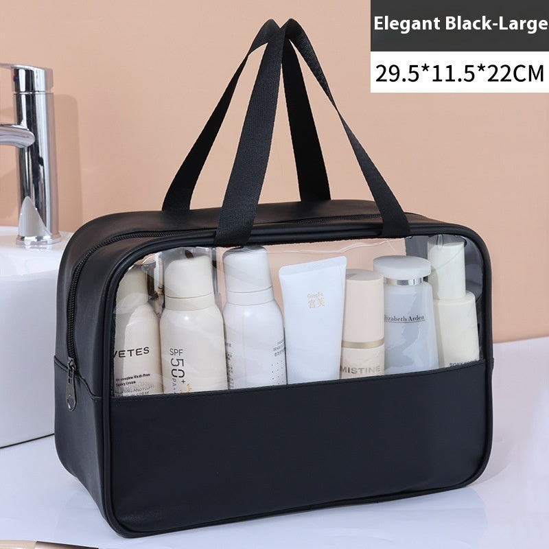 Large Capacity Cosmetic Bag Women's Transparent - Rokkaku 18 online shop