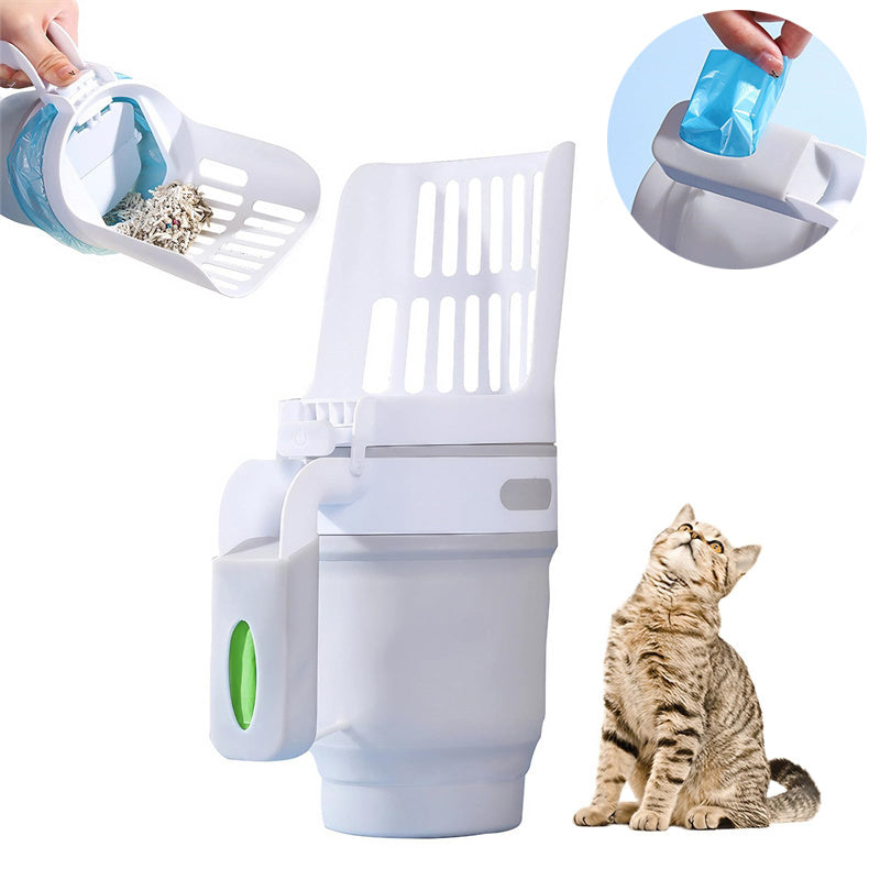 Upgrade Widen Cat Litter Shovel Scoop With Refill Bags Large Cat Litter Box Self Cleaning Cat Waste Bin System Pet Supplies Pet Products - Rokkaku 18 online shop