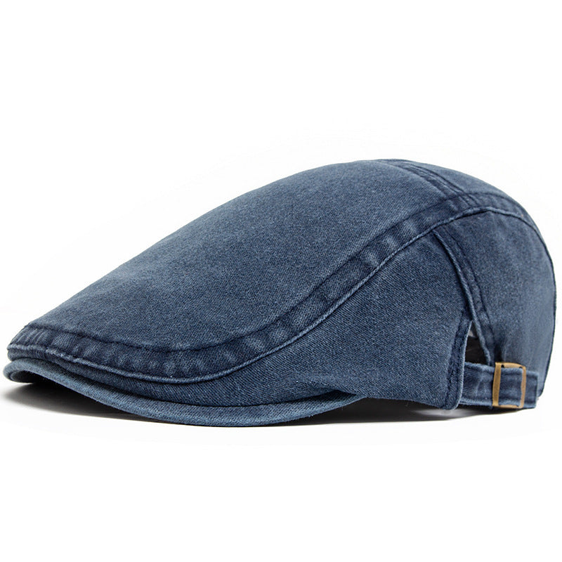 Retro Washed Denim Hat Cowboy Beret Fashion Casual Baseball Cap - Rokkaku 18 online shop
