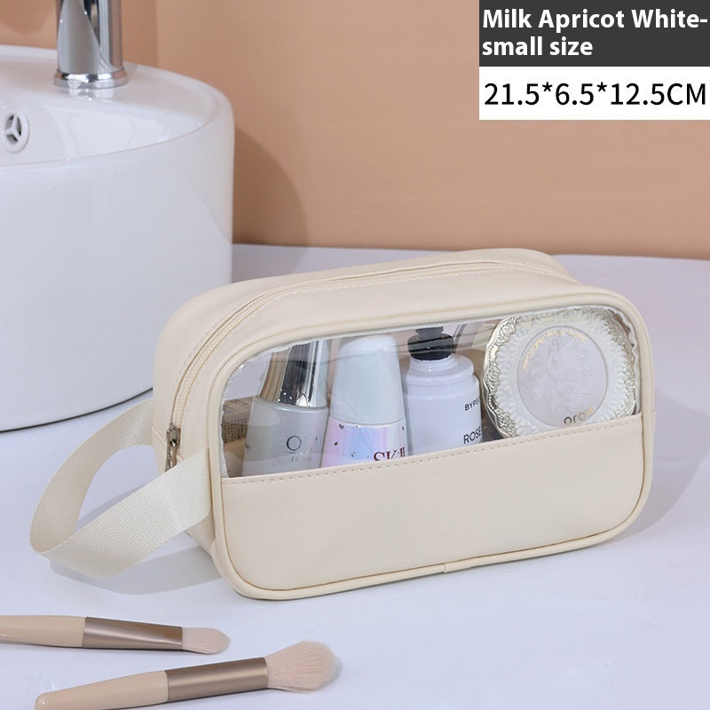 Large Capacity Cosmetic Bag Women's Transparent - Rokkaku 18 online shop