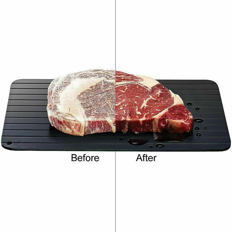 Fast Defrost Tray Fast Thaw Frozen Food Meat Fruit Quick Defrosting Plate Board Defrost Tray Thaw Master Kitchen Gadgets - Rokkaku 18 online shop