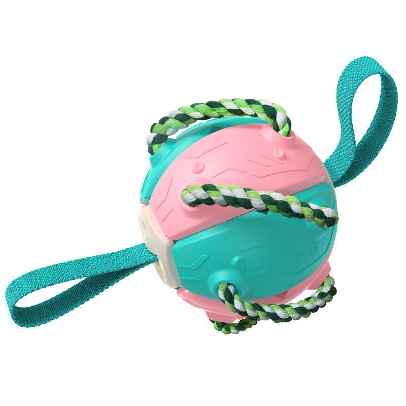 Interactive Dog Football Soccer Ball With Tabs Inflated Training Toy Outdoor Border Collie Balls Pet Products - Rokkaku 18 online shop