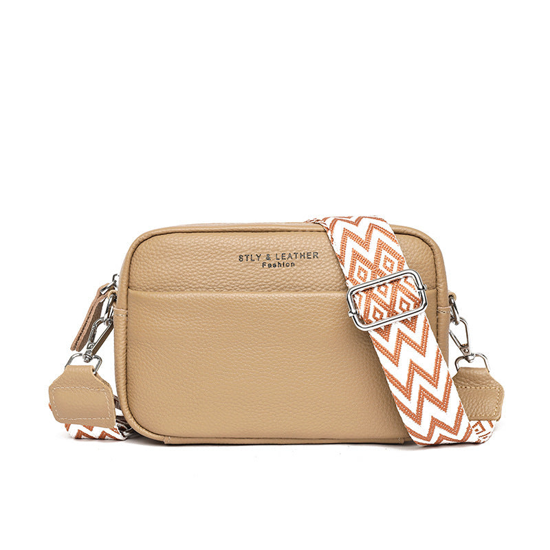 Fashion Shoulder Crossbody Bags With Rhombus Embroidered Wide Shoulder Strap Cute Small Square Bag Women - Rokkaku 18 online shop