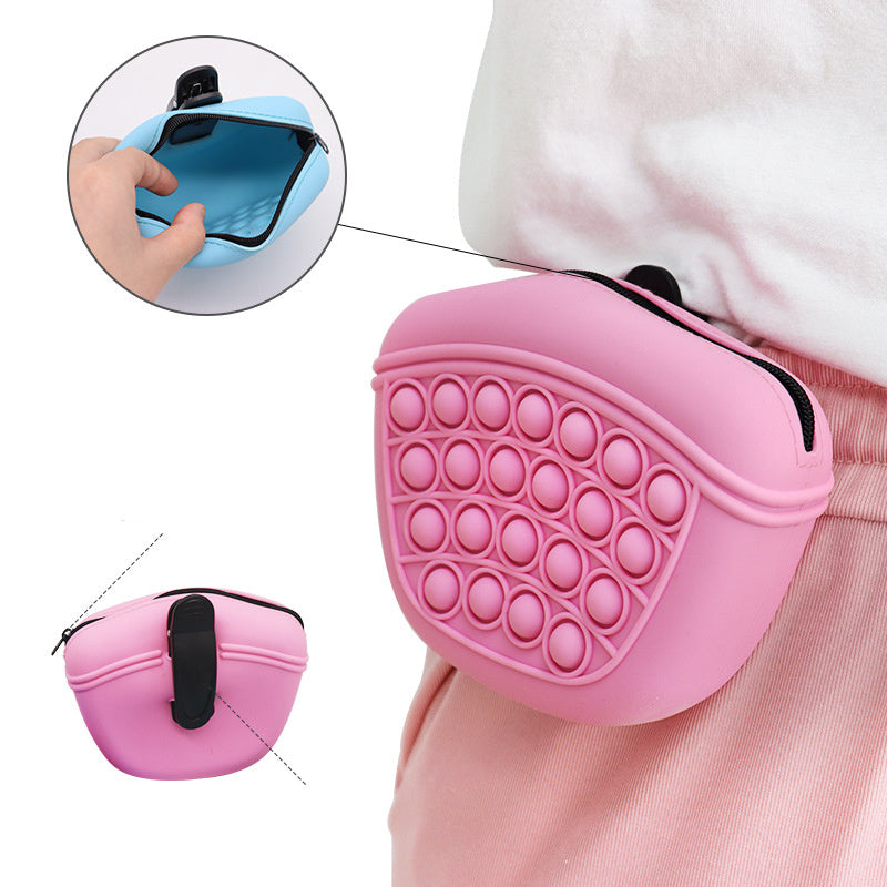 Bag Silicone Feed Dogs Treat Pouch Pet Training Bag Bundle Pocket Waist Pack Pet Portable Dog Training Waist Bag Treat Snack Bait Dogs Soft Washable Outdoor Feed Storage Pouch Food Reward Silica Bags - Rokkaku 18 online shop