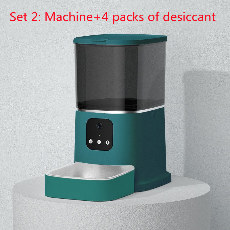 Pet Automatic Feeder Large Capacity Smart Voice Recorder APP Control Timer Feeding Cat Dog Food Dispenser With WiFi Pet Bo - Rokkaku 18 online shop
