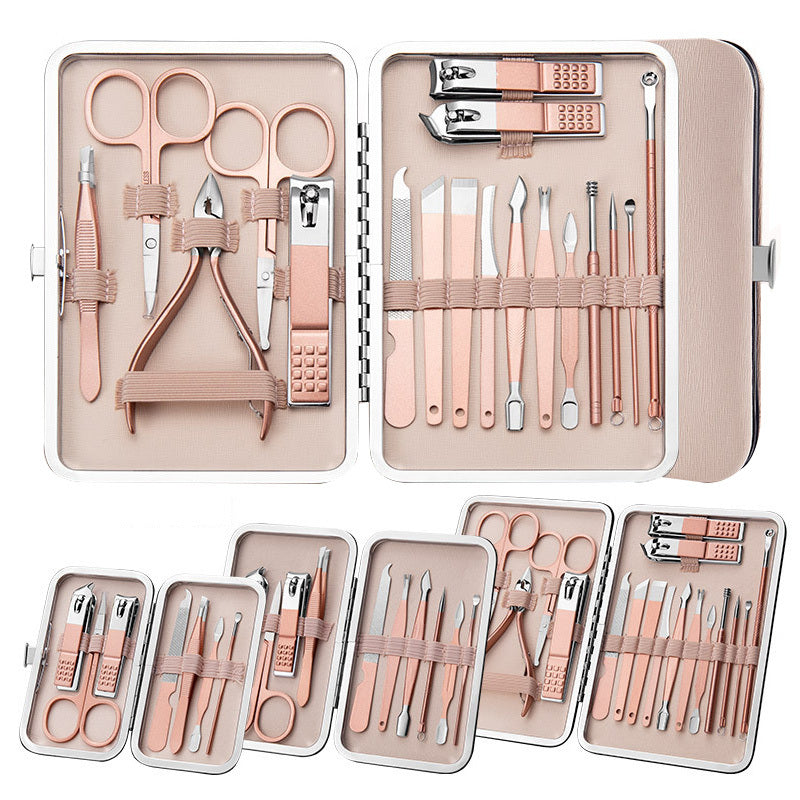 Professional Scissors Nail Clippers Set Ear Spoon Dead Skin Pliers Nail Cutting Pliers Pedicure Knife Nail Groove Trimmers - Rokkaku 18 online shop