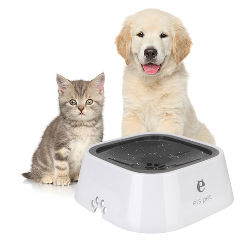 1.5L Cat Dog Water Bowl Carried Floating Bowl Anti-Overflow Slow Water Feeder Dispenser Pet Fountain ABS&PP Dog Supplies - Rokkaku 18 online shop