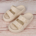Platform Slippers Women's Summer Buckle Home Shoes Fashion Outdoor Wear Soft Bottom Sandals - Rokkaku 18 online shop