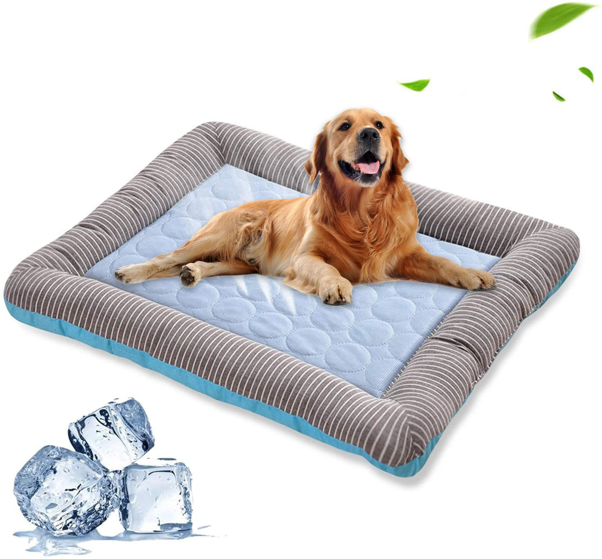 Pet Cooling Pad Bed For Dogs Cats Puppy Kitten Cool Mat Pet Blanket Ice Silk Material Soft For Summer Sleeping  Blue Breathable - Rokkaku 18 online shop