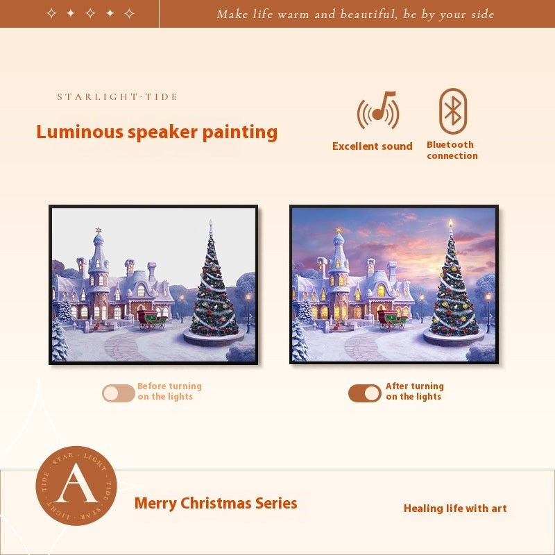 Christmas Small Gift Mini Bluetooth Speaker Painting - Rokkaku 18 online shop