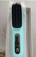 2 In 1 Straight Hair Comb Wireless Hair Straightener Brush Hair Fast Heating Portable Hot Curler USB Charging - Rokkaku 18 online shop