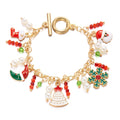 Personalized Christmas Bracelet Christmas Tree Santa Claus Pendant Bracelet For Women Jewelry - Rokkaku 18 online shop