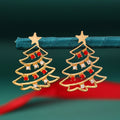 Christmas Earrings With Christmas Tree Colorful Zircon Christmas Tree Earrings  For Women Personality Earrings Party Jewelry Christmas Gift - Rokkaku 18 online shop