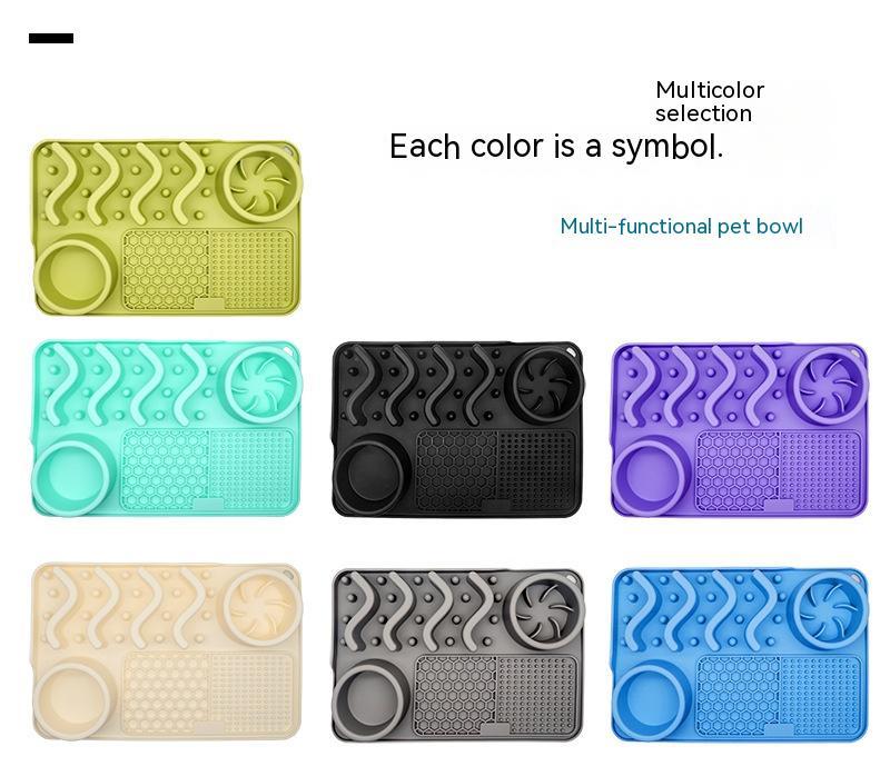 Dog Silicone Licking Pad Pet Licking Mat Silicone Smelling Mat Multifunctional Food Bowl Pets Supplies - Rokkaku 18 online shop