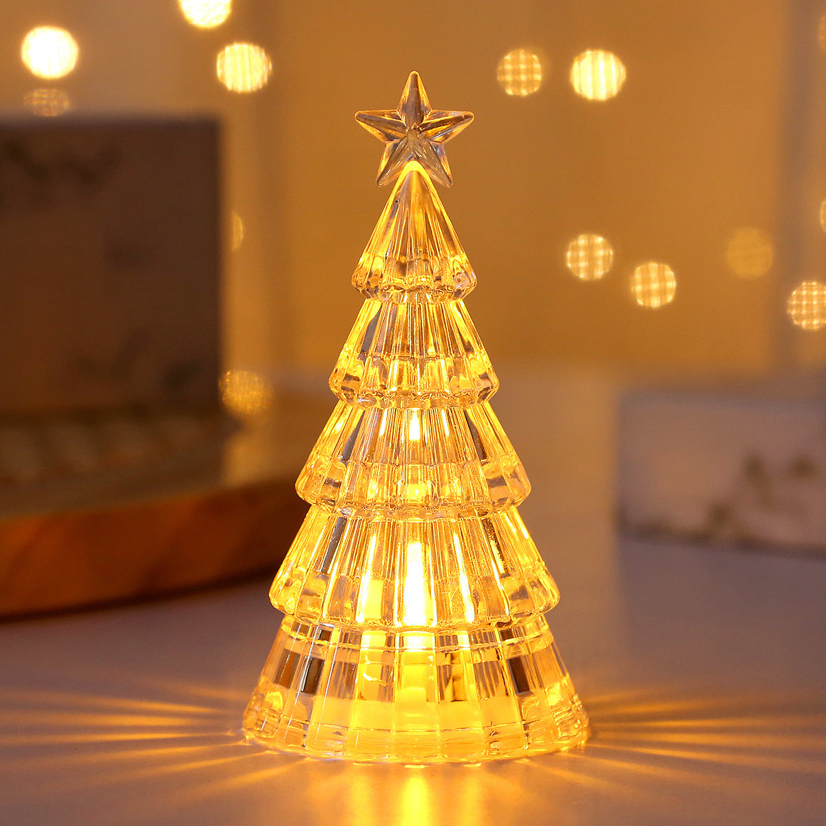 Christmas Decoration Light-emitting Christmas Tree Crystal Small Night Lamp - Rokkaku 18 online shop