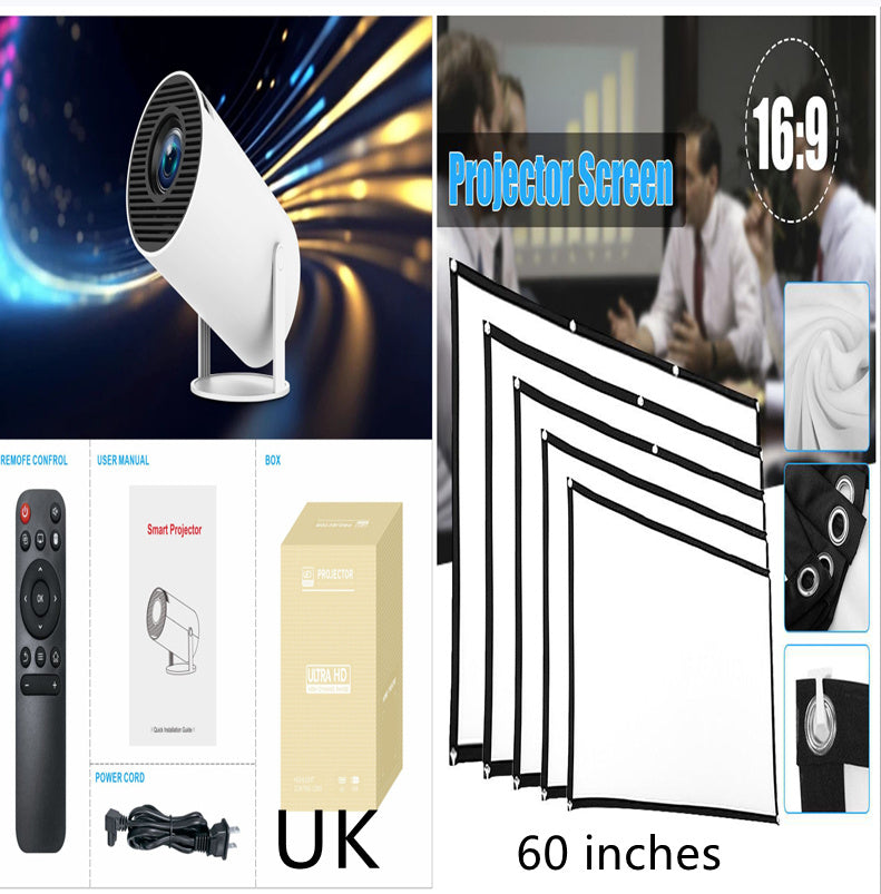 HY300 Pro Projector Home Theater Entertainment Portable Small Projector - Rokkaku 18 online shop