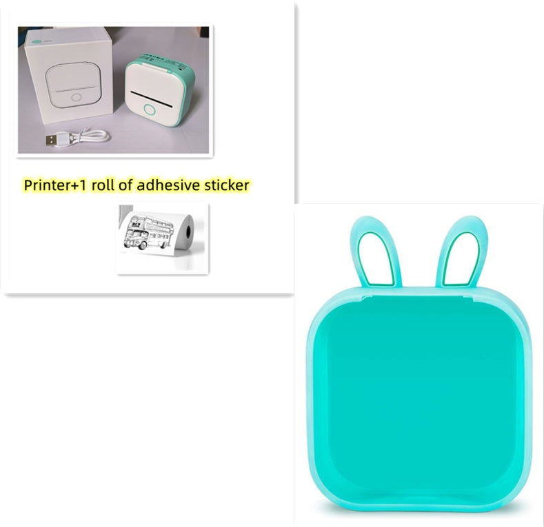 Portable Mini Thermal Label Printer Home Photo Printer Student Wrong Question Printer Bluetooth-compatible Mini Label Printer Price Tag - Rokkaku 18 online shop