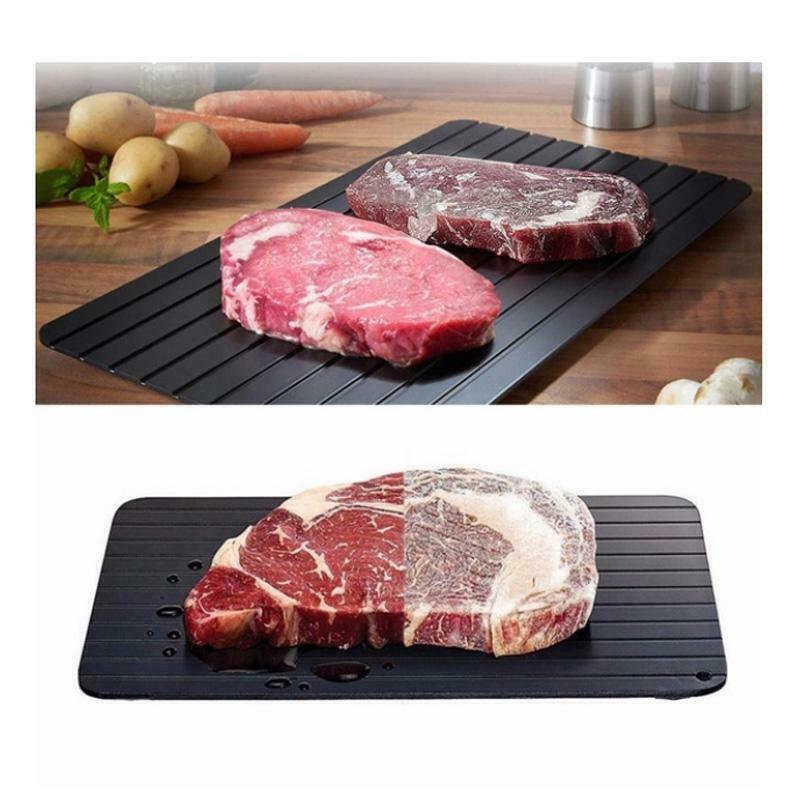 Fast Defrost Tray Fast Thaw Frozen Food Meat Fruit Quick Defrosting Plate Board Defrost Tray Thaw Master Kitchen Gadgets - Rokkaku 18 online shop