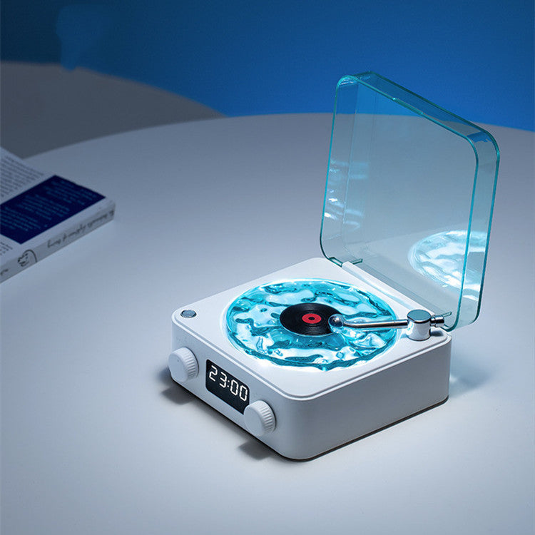 Retro Turntable Speaker Wireless Bluetooth-compatible 5.0 Vinyl Record Player Stereo Sound With White Noise RGB Projection Lamp Effect - Rokkaku 18 online shop