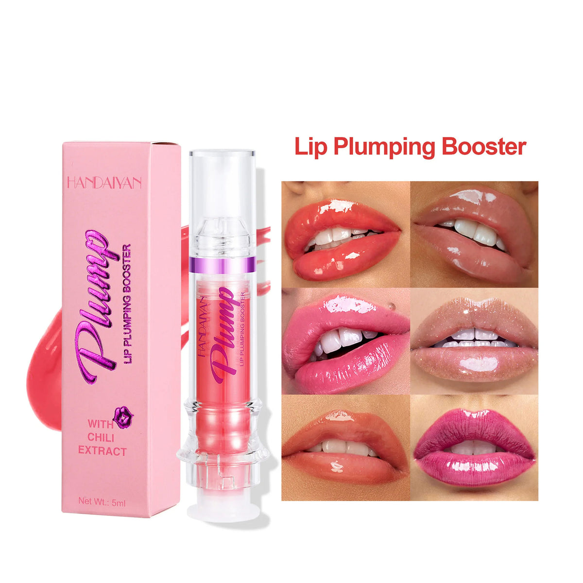 New Tube Lip Rich Lip Color Slightly Spicy Lip Honey Lip Glass Mirror Face Lip Mirror Liquid Lipstick - Rokkaku 18 online shop